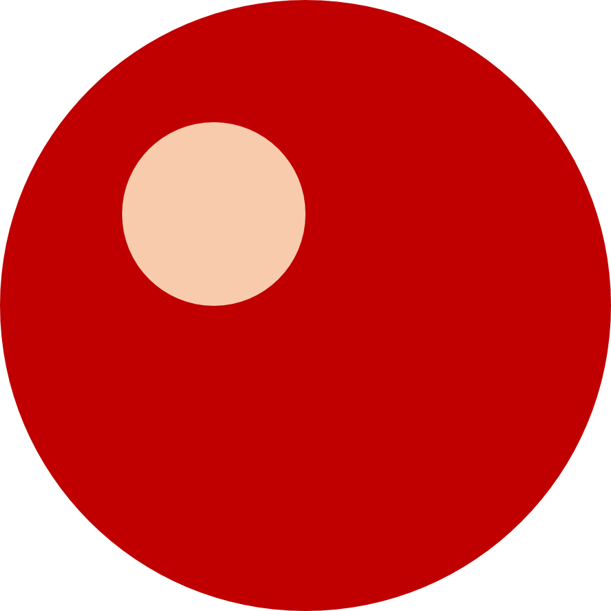 Icon of the cherry color circle